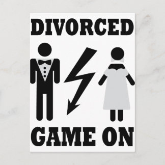 Carte Postale jeu divorcé sur icône