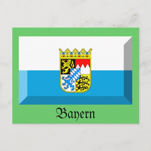Carte Postale Jeu Drapeau Bayern (Devant)