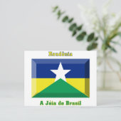Carte Postale Jeu Drapeau Rondônia (Debout devant)