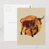 Carte Postale Jeu du signe zodiaque Taurus (Devant / Derrière)