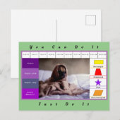 Carte Postale Jeu éducatif drôle de chien (Devant / Derrière)