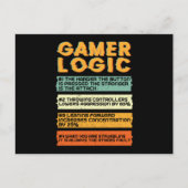 Carte Postale Jeu Gamer Logic (Devant)