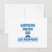 Carte Postale Jeu Jeu Joueur Vidéo Jeu Console Idée cadeau (Devant / Derrière)