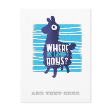 Jeu Llama où nous atterrissons garçons Ados graphi