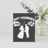 Carte Postale Jeu marié sur mari et femme Sarcasme (Debout devant)