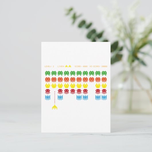 Carte Postale Jeu Retro (Debout devant)