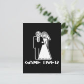 Carte Postale Jeu sur le mariage Jeu sur le t-shirt drôle (Debout devant)