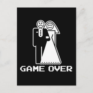 Carte Postale Jeu sur le mariage Jeu sur le t-shirt drôle