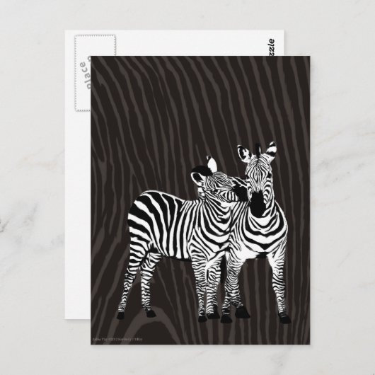 Carte Postale Jeu Zebra (Devant / Derrière)