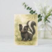 Carte postale Jeune Bébé Skunk Wild Animaux (Debout devant)