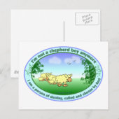 Carte Postale Jeune berger (Devant / Derrière)