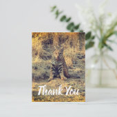 Carte Postale Jeune Bobcat Mignon Merci (Debout devant)