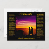 Carte Postale Jeune couple (Devant / Derrière)