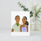 Carte Postale Jeune couple amoureux (Debout devant)