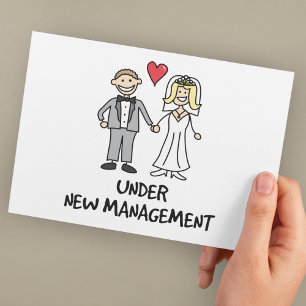 Carte Postale Jeune couple marié - Sous nouvelle direction