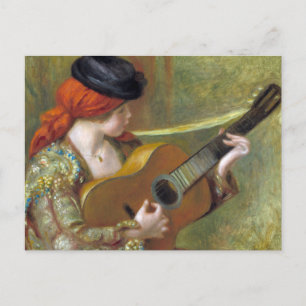 Carte Postale Jeune Espagnole avec guitare de Renoir
