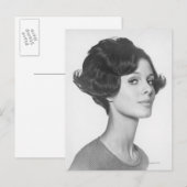 Carte Postale Jeune femme (Devant / Derrière)