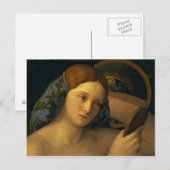 Carte Postale Jeune femme à ses toilettes (Devant / Derrière)