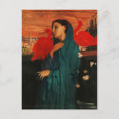 Carte postale Jeune femme avec Ibis par Edgar Dega (Devant)