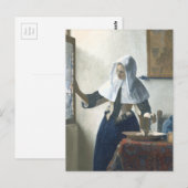 Carte Postale Jeune femme avec un lanceur d'eau (Devant / Derrière)