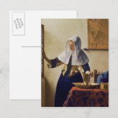 Carte Postale Jeune femme avec un pot d'eau, c.1662 (Devant / Derrière)