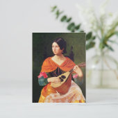 Carte Postale Jeune femme avec une mandoline, 1845-47 (Debout devant)