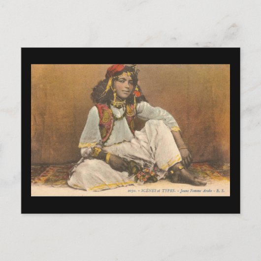 Carte Postale Jeune Femme De Tunisie 1910 (Devant)