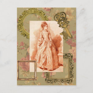 Carte Postale Jeune femme debout