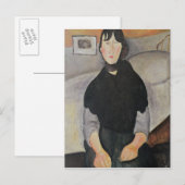 Carte Postale Jeune femme du peuple (Devant / Derrière)