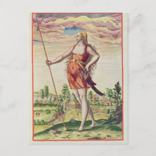 Carte Postale Jeune femme d'une tribu voisine à