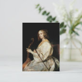 Carte Postale Jeune femme jouant une Viola da Gamba (Debout devant)