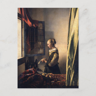 Carte Postale Jeune fille à la perle