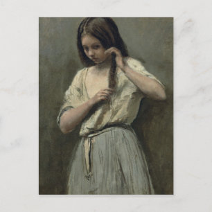 Carte Postale Jeune fille à sa toilette
