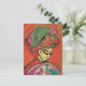 Carte Postale Jeune fille avec Casquette à fleurs Jawlensky Fine (Debout devant)