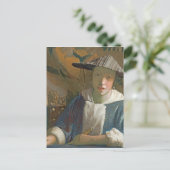 Carte Postale Jeune fille avec une flûte, c.1665-70 (Debout devant)