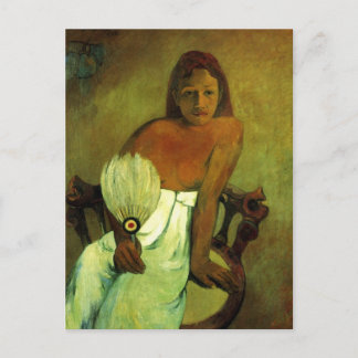 Carte Postale Jeune fille avec ventilateur - Paul Gauguin