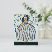 Carte Postale JEUNE FILLE BLANCHE / Mode beauté (Debout devant)