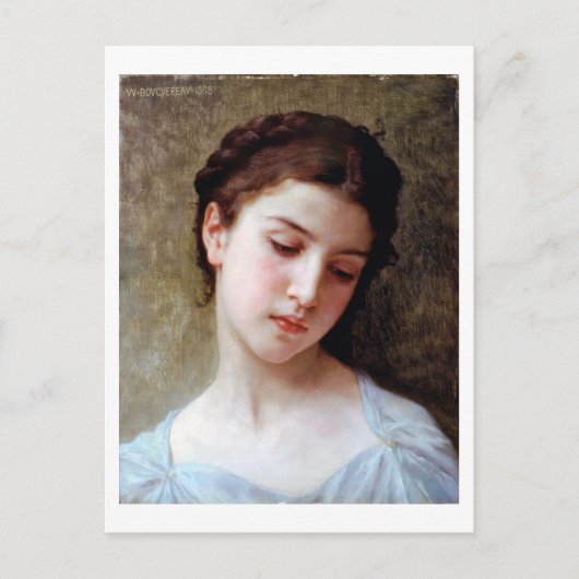 Carte Postale Jeune fille, Bouguereau (Devant)