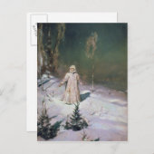 Carte Postale Jeune fille de neige, 1899 (Devant / Derrière)
