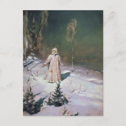 Carte Postale Jeune fille de neige, 1899 (Devant)