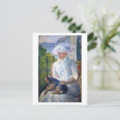 Carte Postale Jeune fille et son chien, Mary Cassatt (Debout devant)