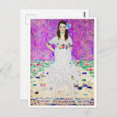 Carte Postale Jeune fille, Gustav Klimt (Devant / Derrière)