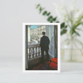 Carte Postale Jeune homme à la fenêtre par Gustave Caillebotte (Debout devant)