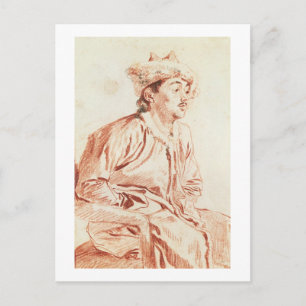 Carte Postale Jeune homme en costume oriental (dessin)