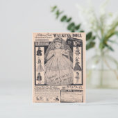 Carte Postale jeune mariée de marche de Hollywood de poupée des (Debout devant)