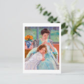 Carte Postale Jeune mère coudre, Mary Cassatt (Debout devant)