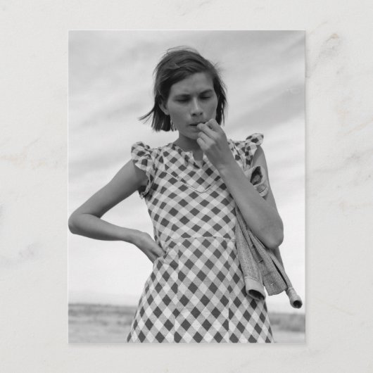 Carte Postale Jeune mère en Californie 1937 (Devant)