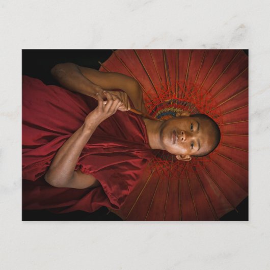 Carte Postale Jeune moine dans les temples de Bagan Postcarte (Devant)