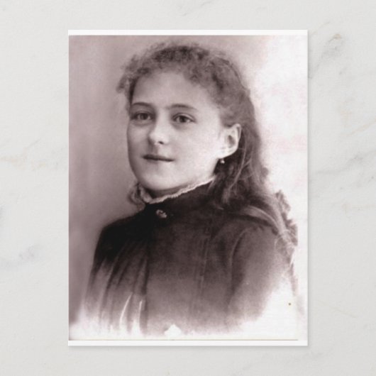Carte Postale Jeune Saint-Thérèse de Lisieux, (Devant)