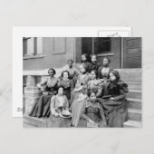 Carte Postale Jeunes dames chez Fisk, 1890s (Devant / Derrière)